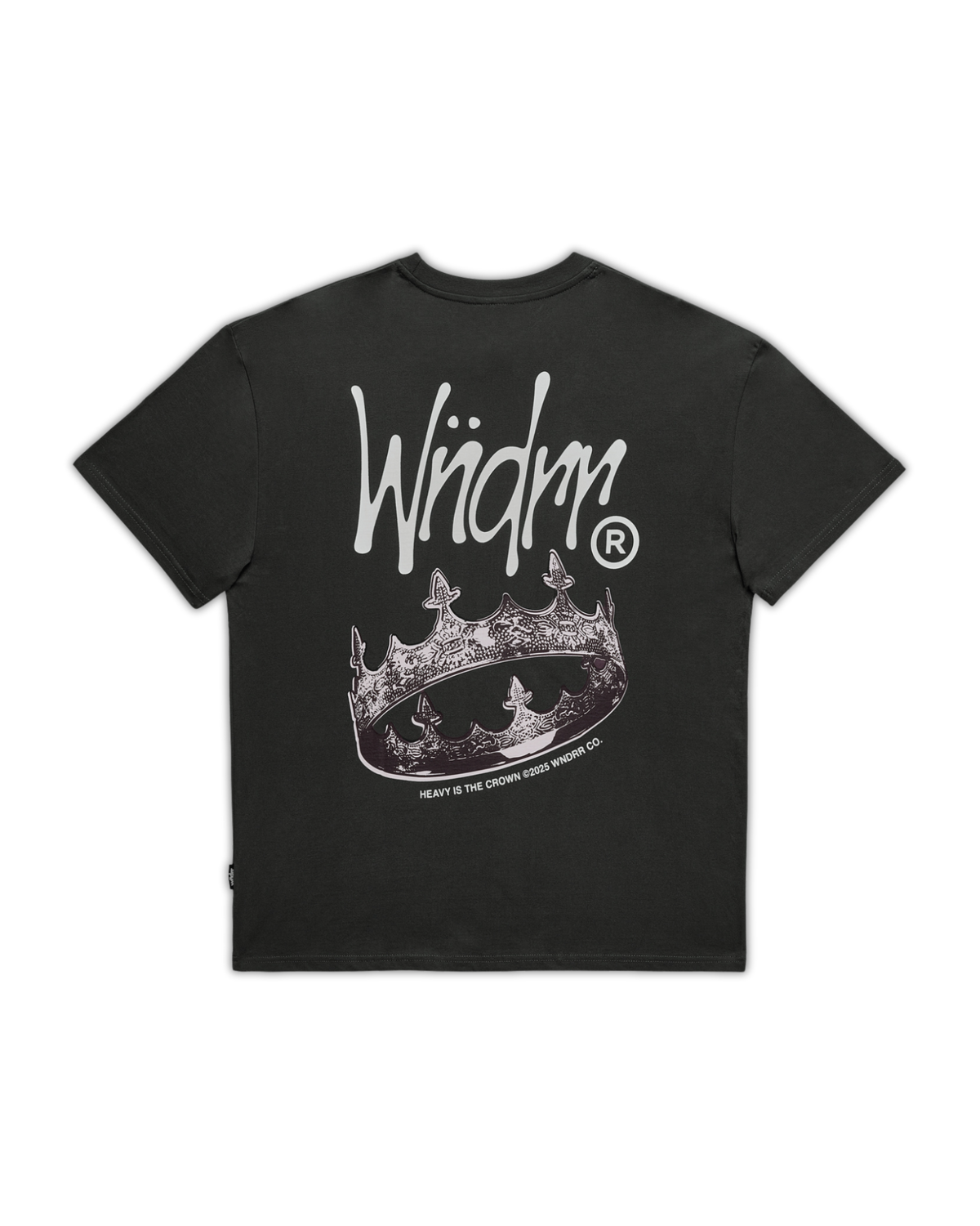 Crown Box Fit Tee - Charcoal