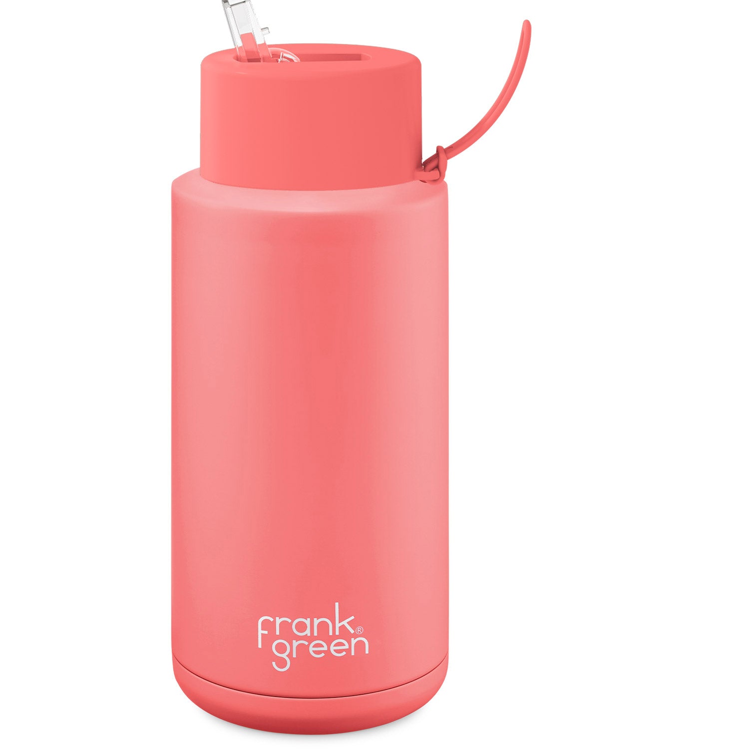 Ceramic 34oz w/ Straw Insulated Water Bottle