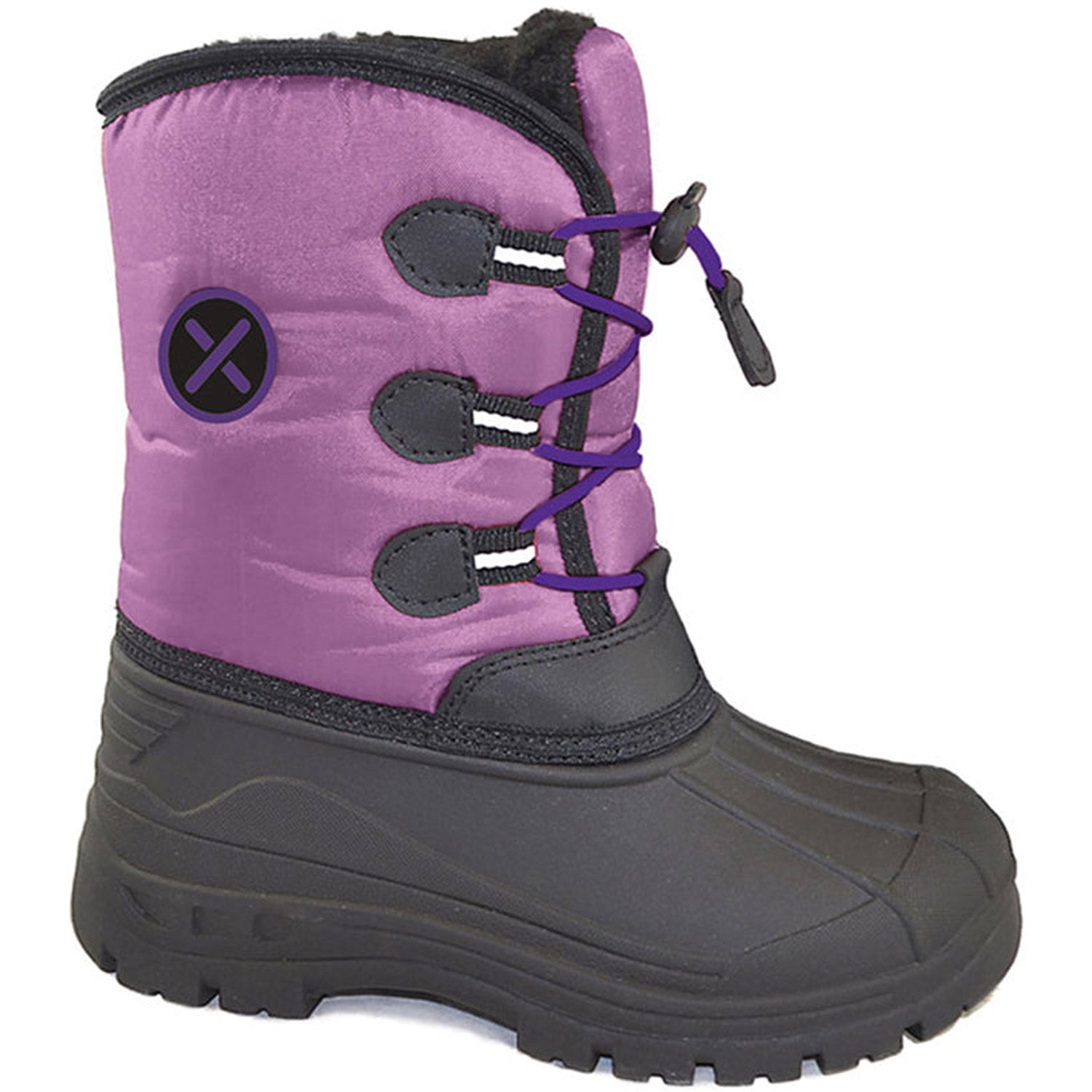 XTM Rocket Kids' Winter Boa Lined Snow Boot Orchid