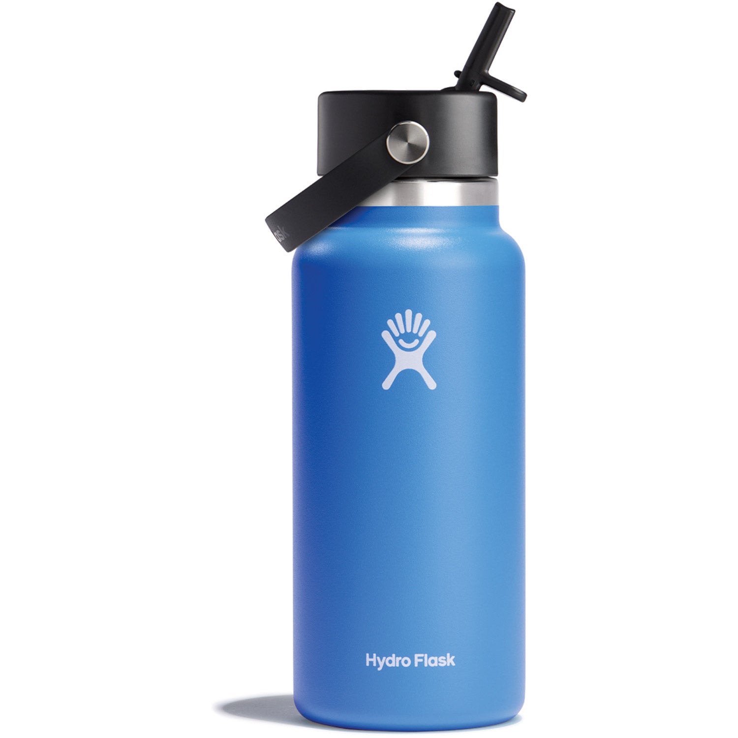 Hydration 32oz Wide Mouth Flex Straw Cap Insulated Water Bottle