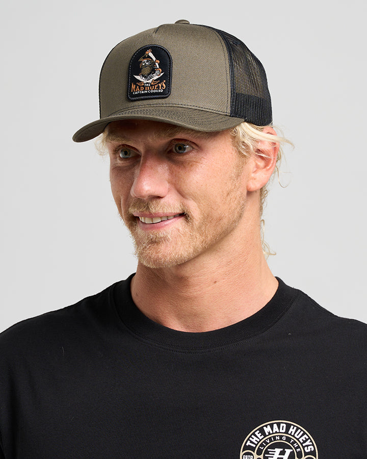 CAPTAIN SHIP FACED TWILL TRUCKER