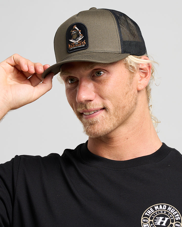 CAPTAIN SHIP FACED TWILL TRUCKER