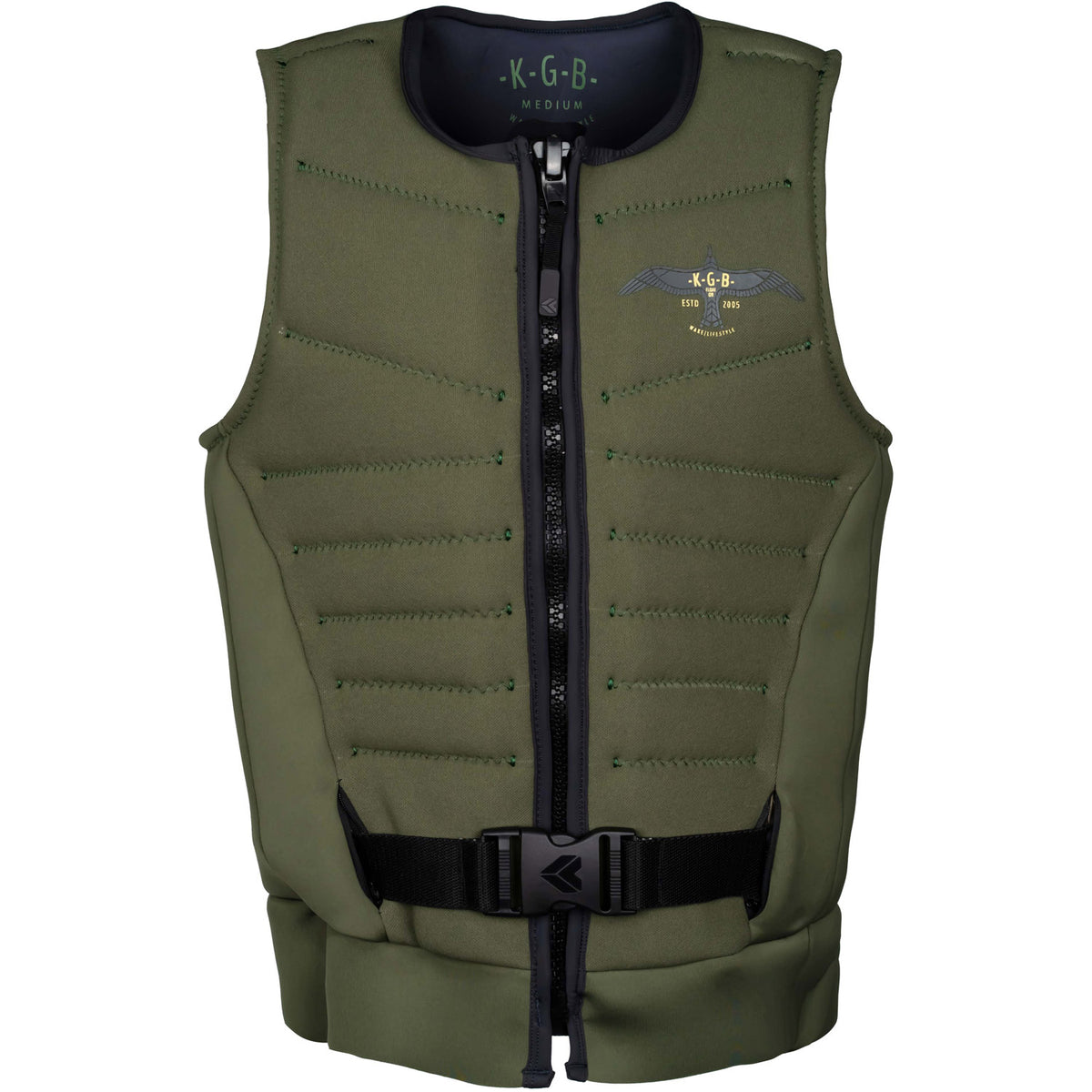 KGB Stash Life Jacket Olive Green