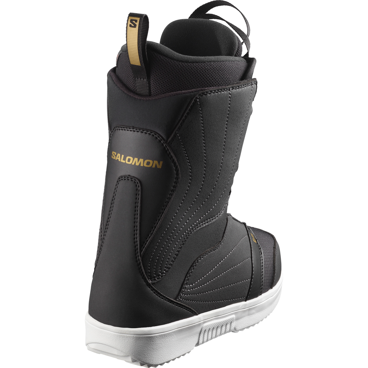Salomon Pearl BOA Womens Snowboard Boots Black White Gold