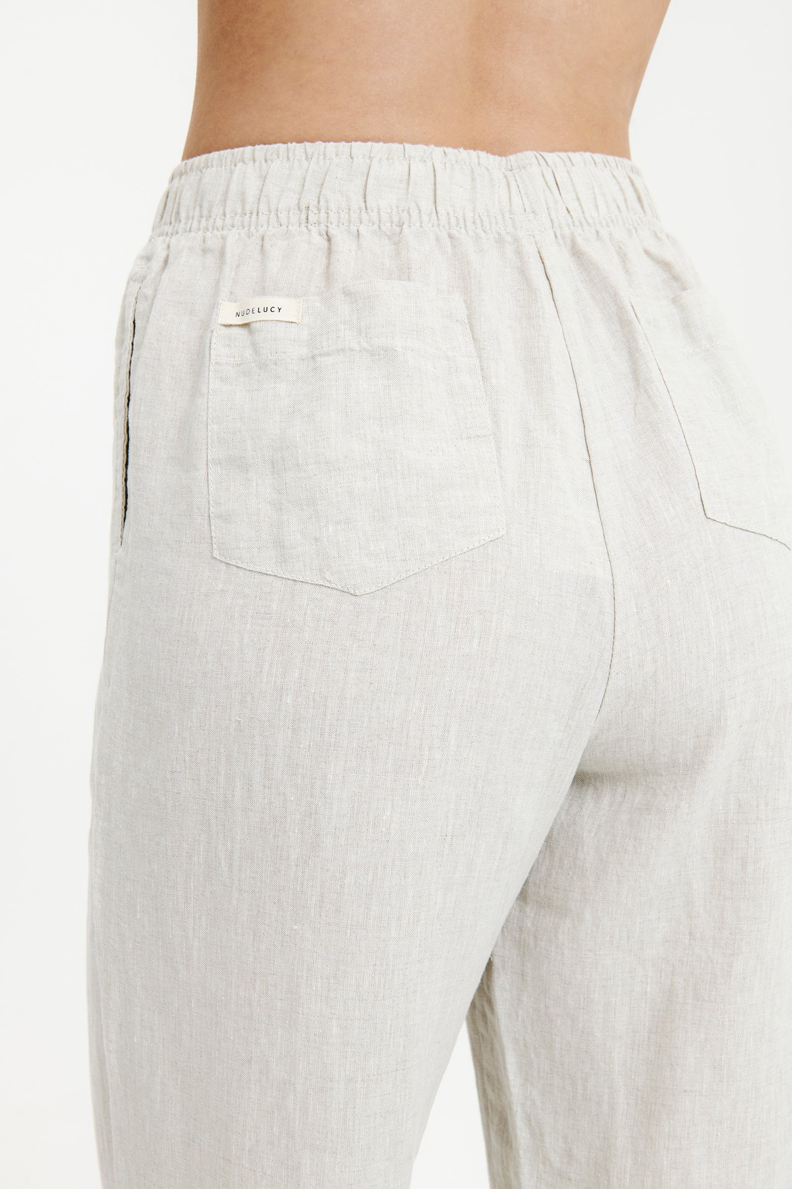 Nude Linen Lounge Pant
