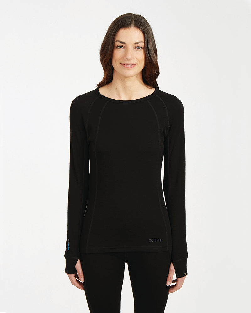 Ladies Merino 230 Wool Thermal Long Sleeve Top