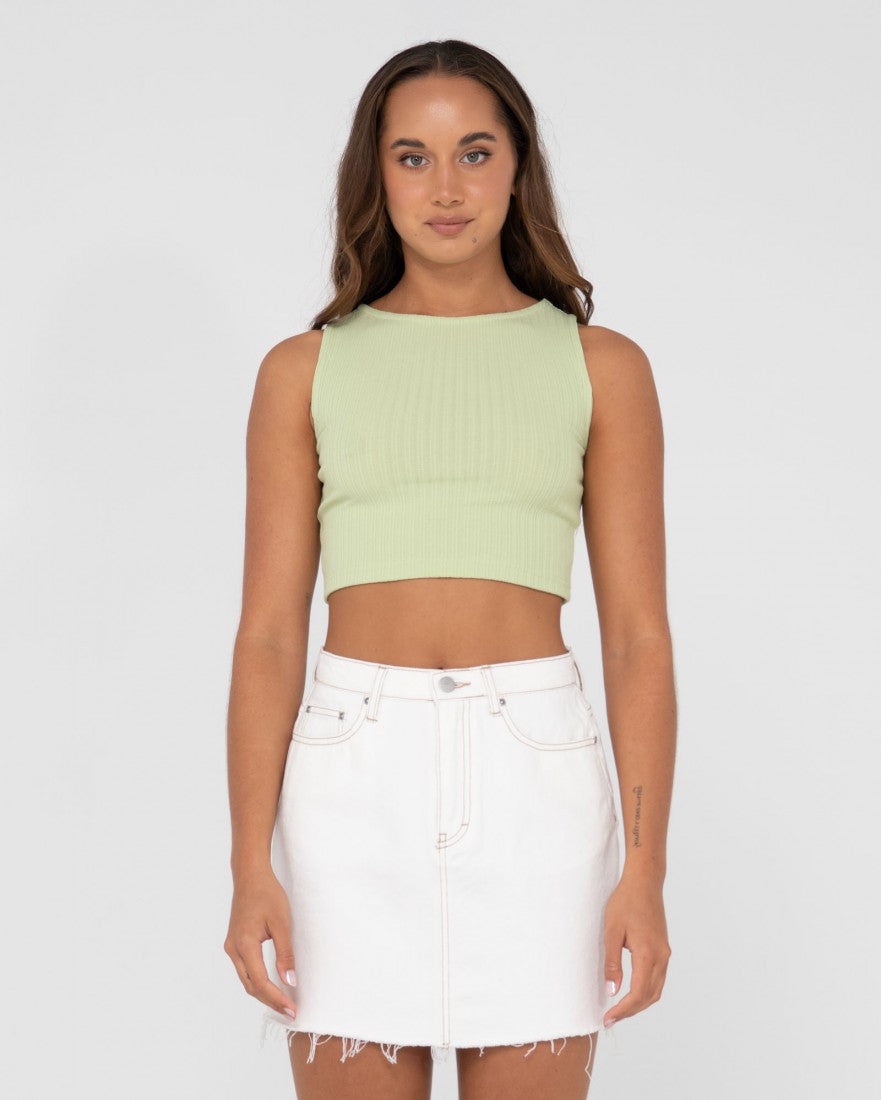 Scarlett Ribbed Cropped Tank Top