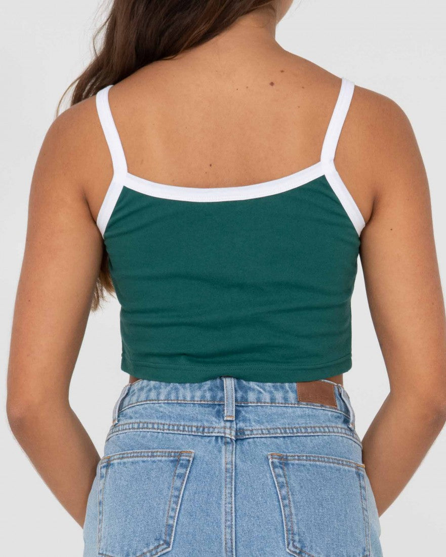 Thriving Graphic Crop Tank Top