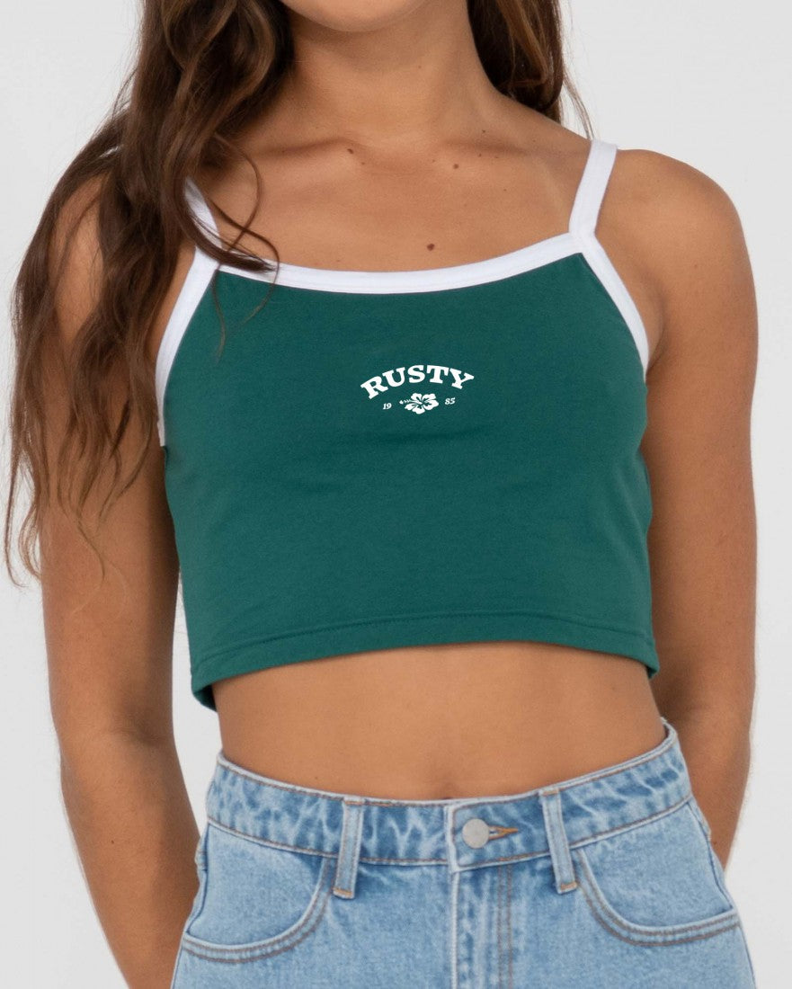 Thriving Graphic Crop Tank Top