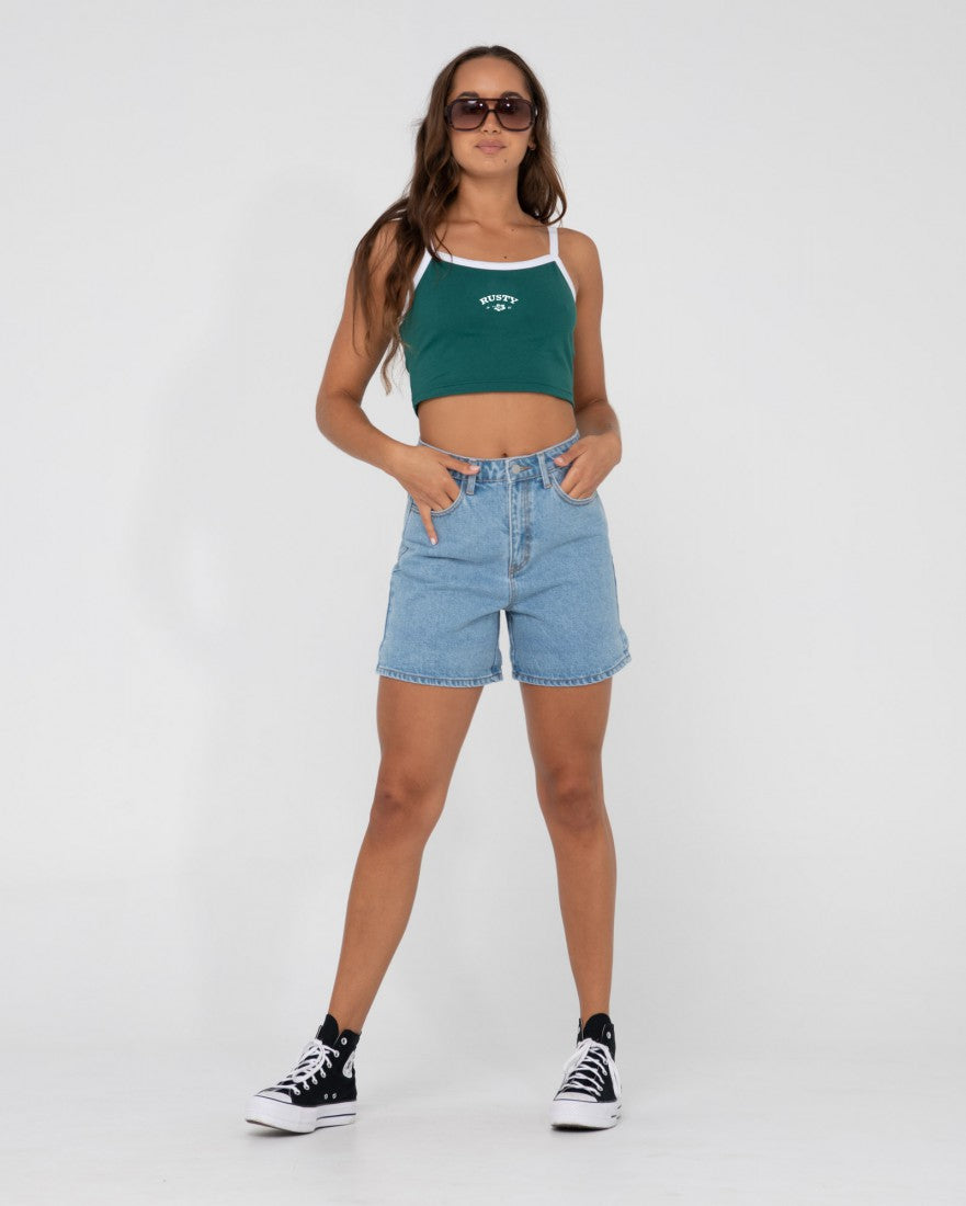 Thriving Graphic Crop Tank Top