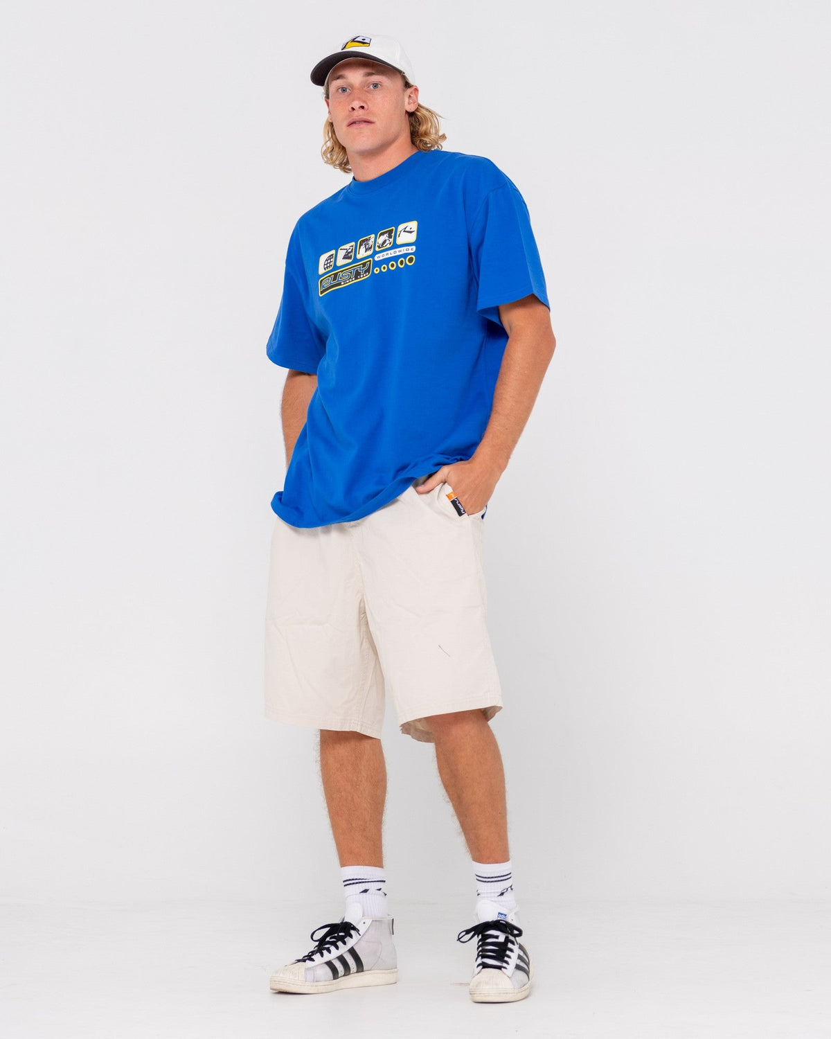 Wear Eva 22" Elastic Waist Baggy Short