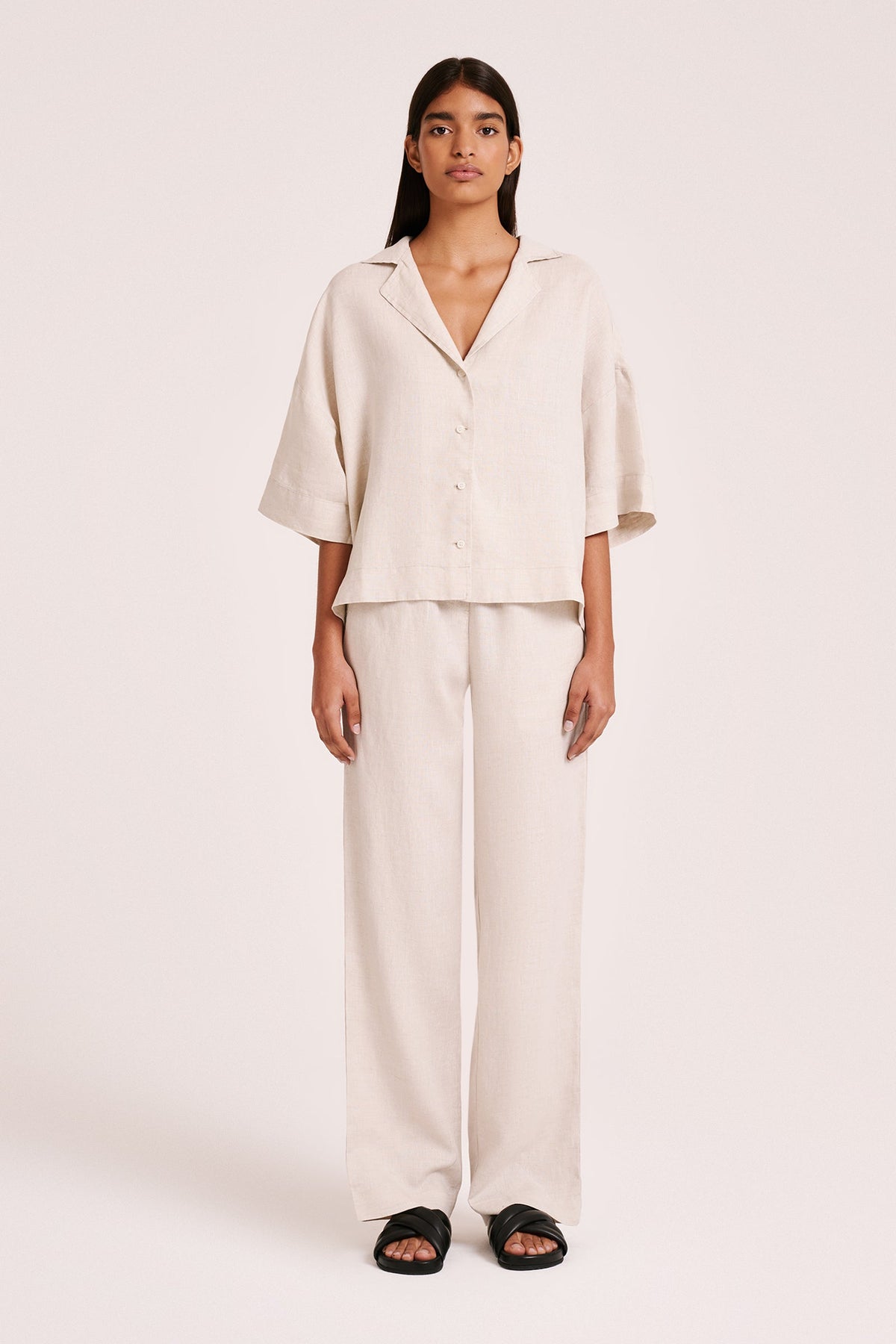 Nude Linen Lounge Pant