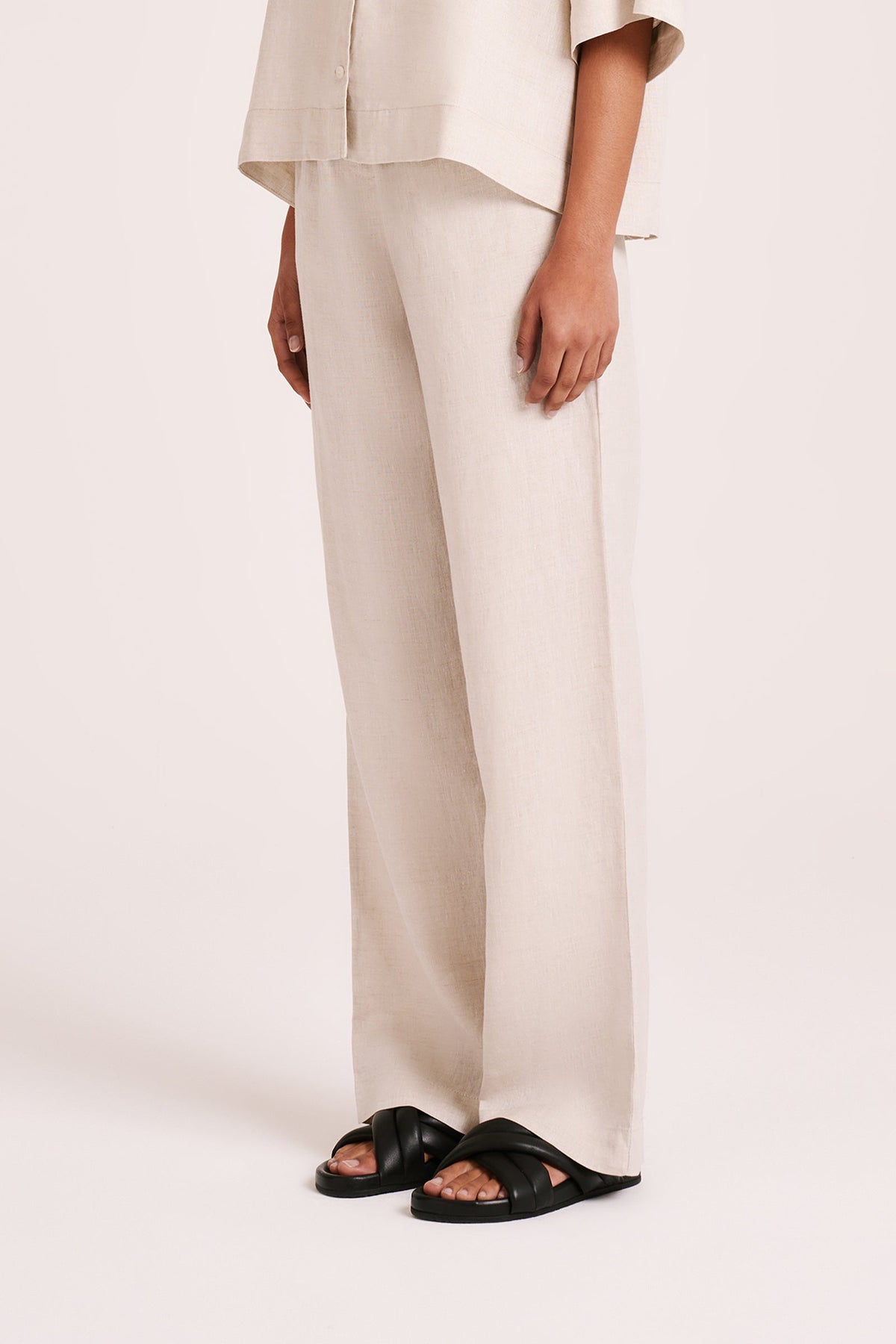 Nude Linen Lounge Pant
