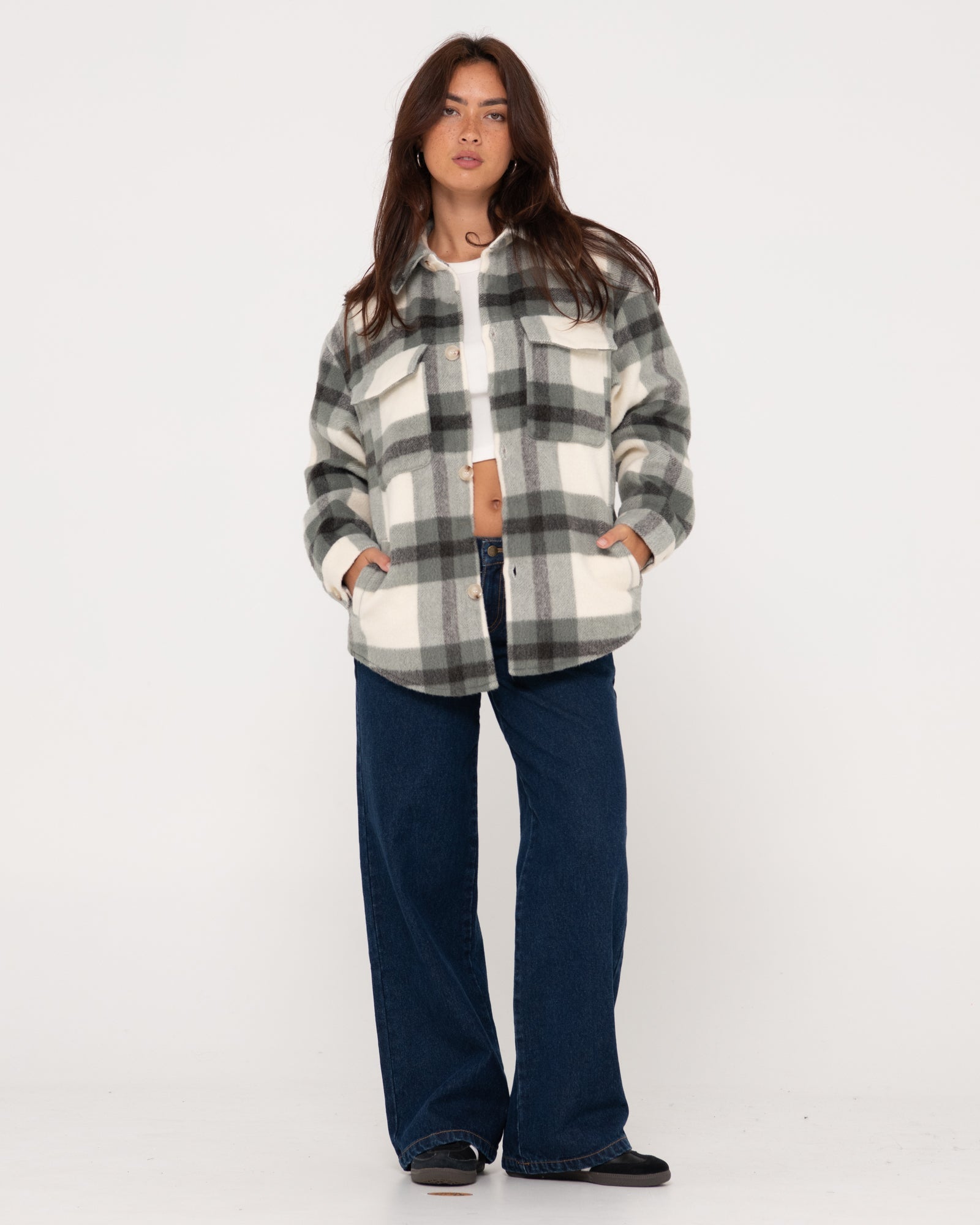 Wren Oversized Plaid Jacket