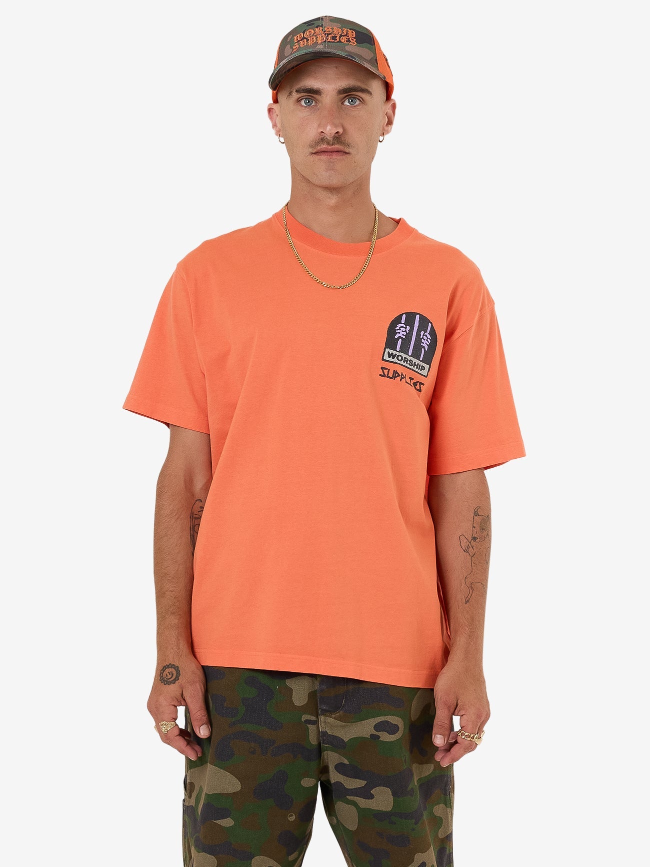 Warnings Tee - County Orange