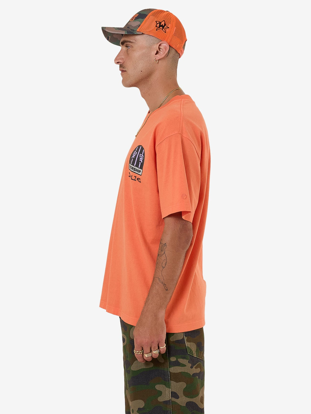 Warnings Tee - County Orange