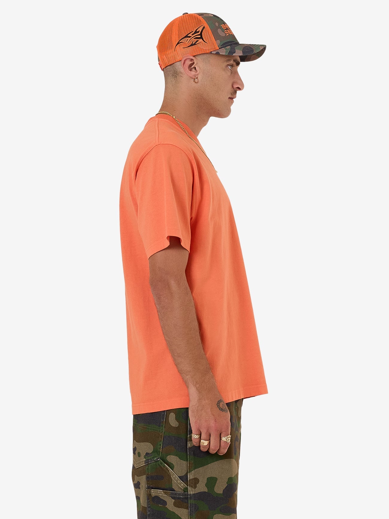 Warnings Tee - County Orange