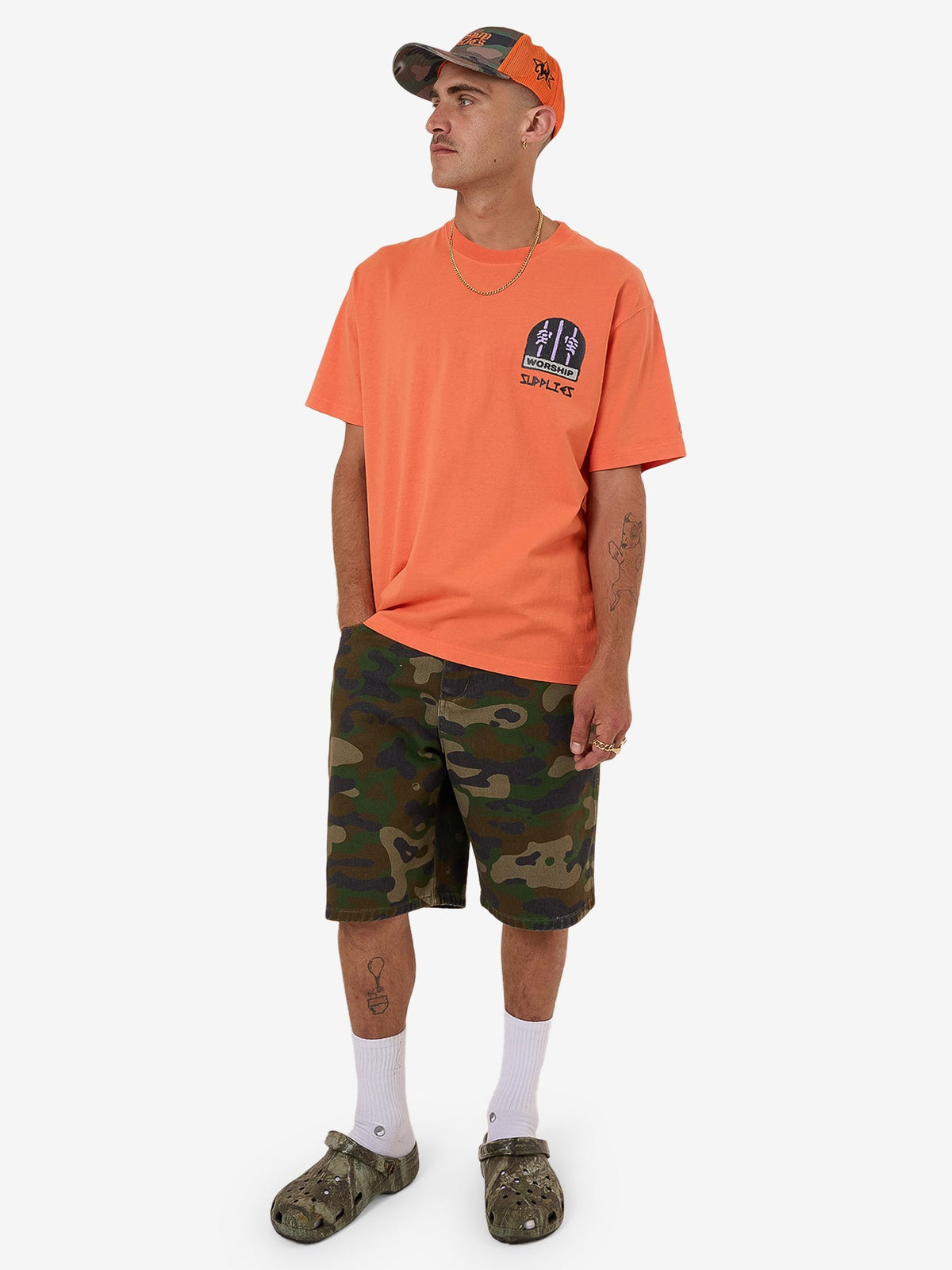 Warnings Tee - County Orange