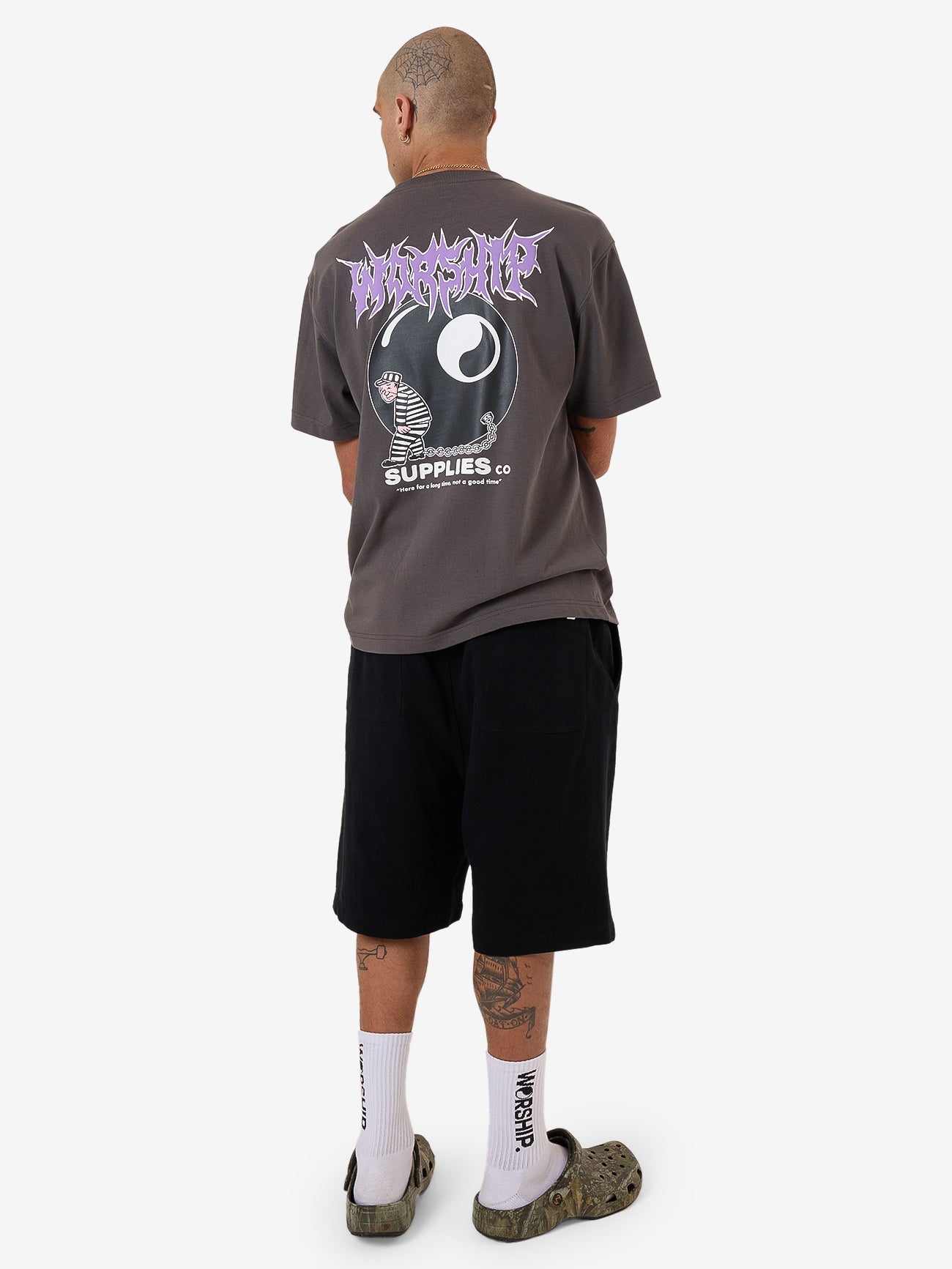 Long Time Tee - Worn Black