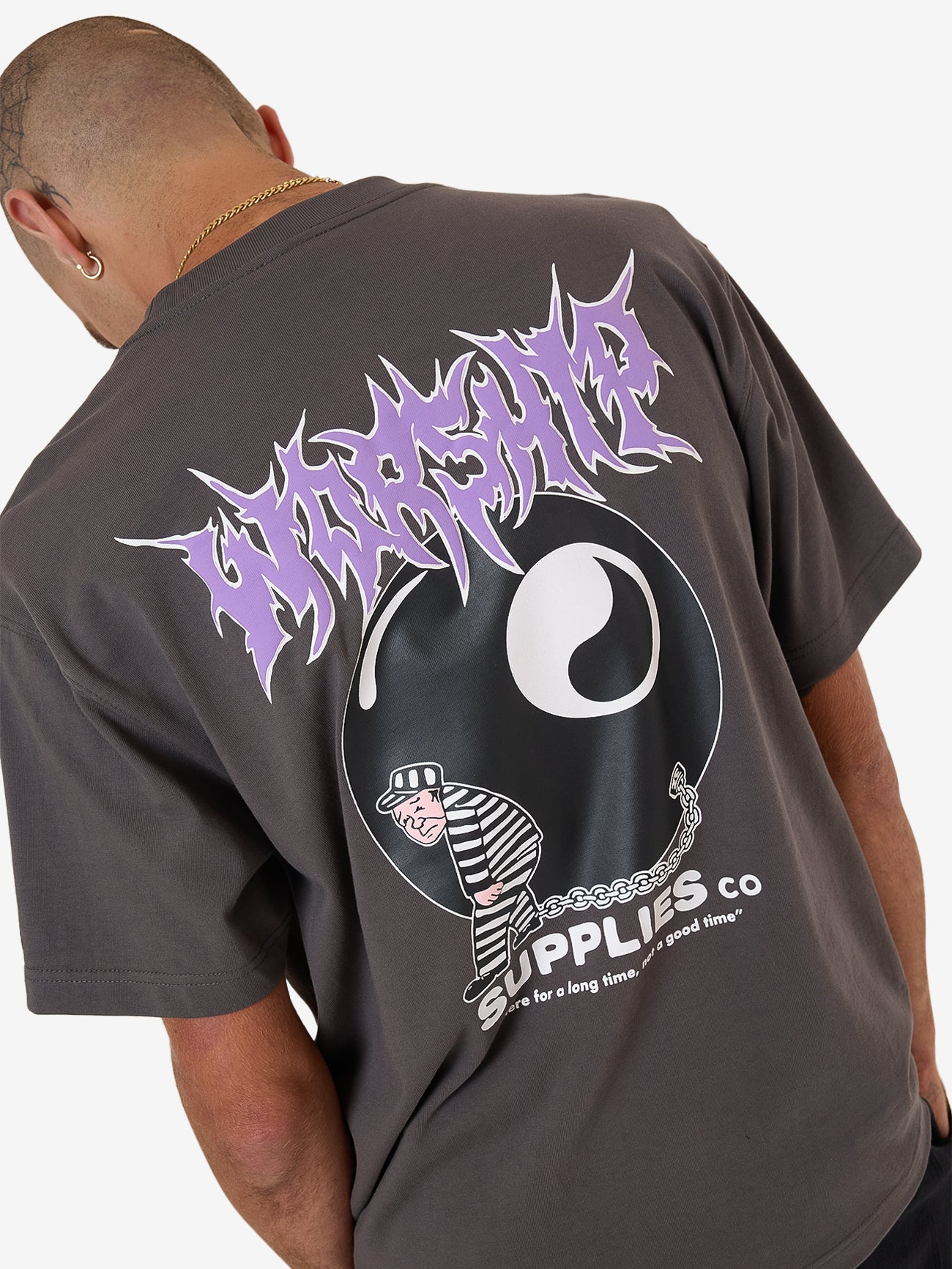 Long Time Tee - Worn Black