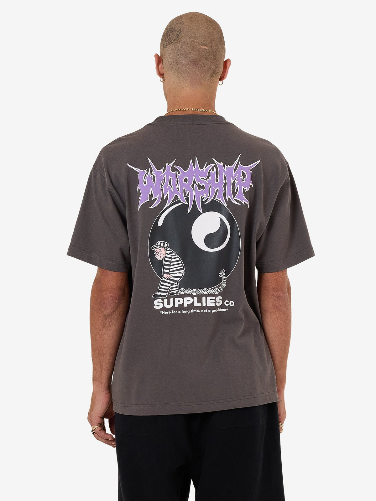 Long Time Tee - Worn Black