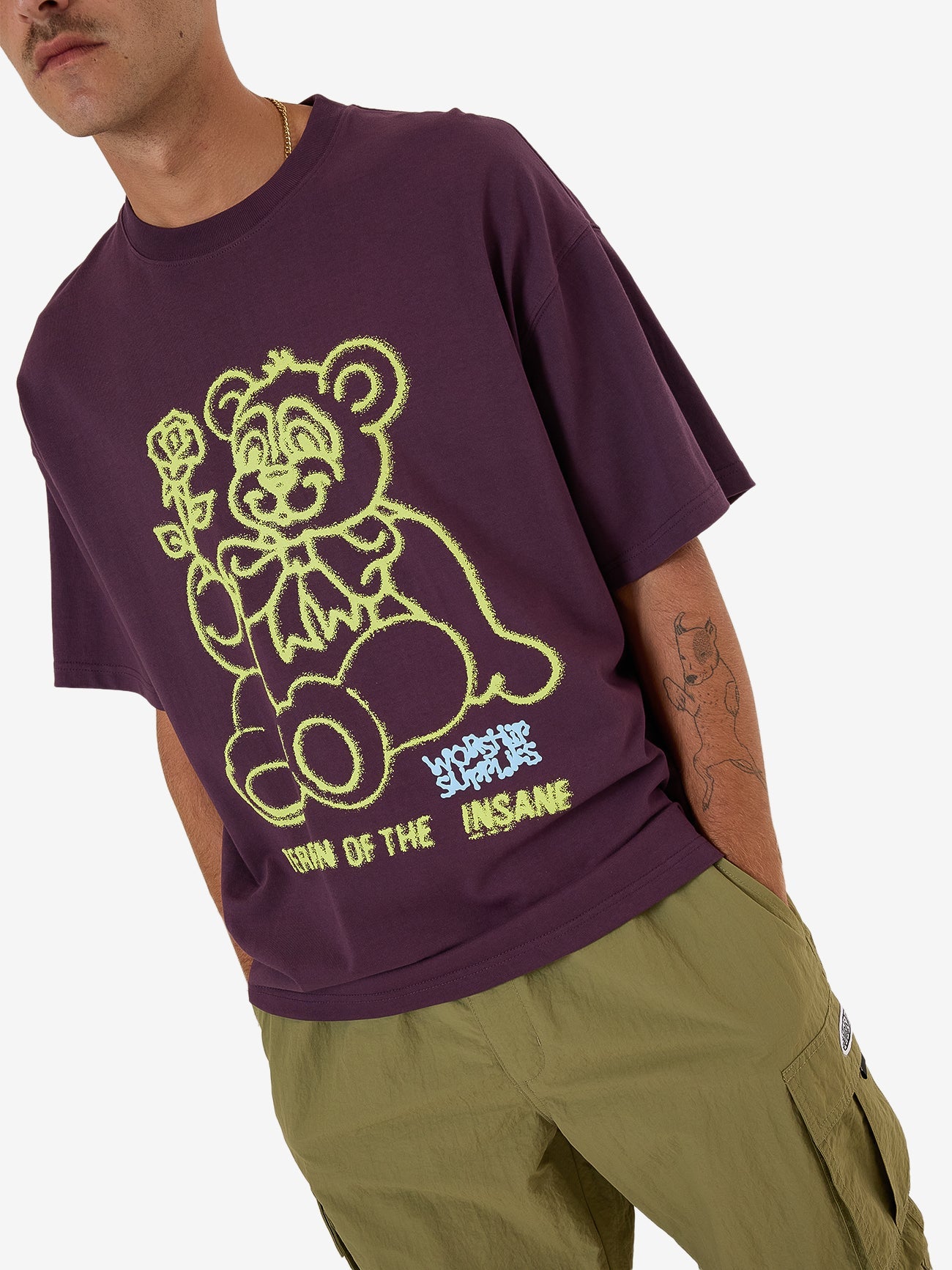 Terrain Oversized Tee - Blackberry