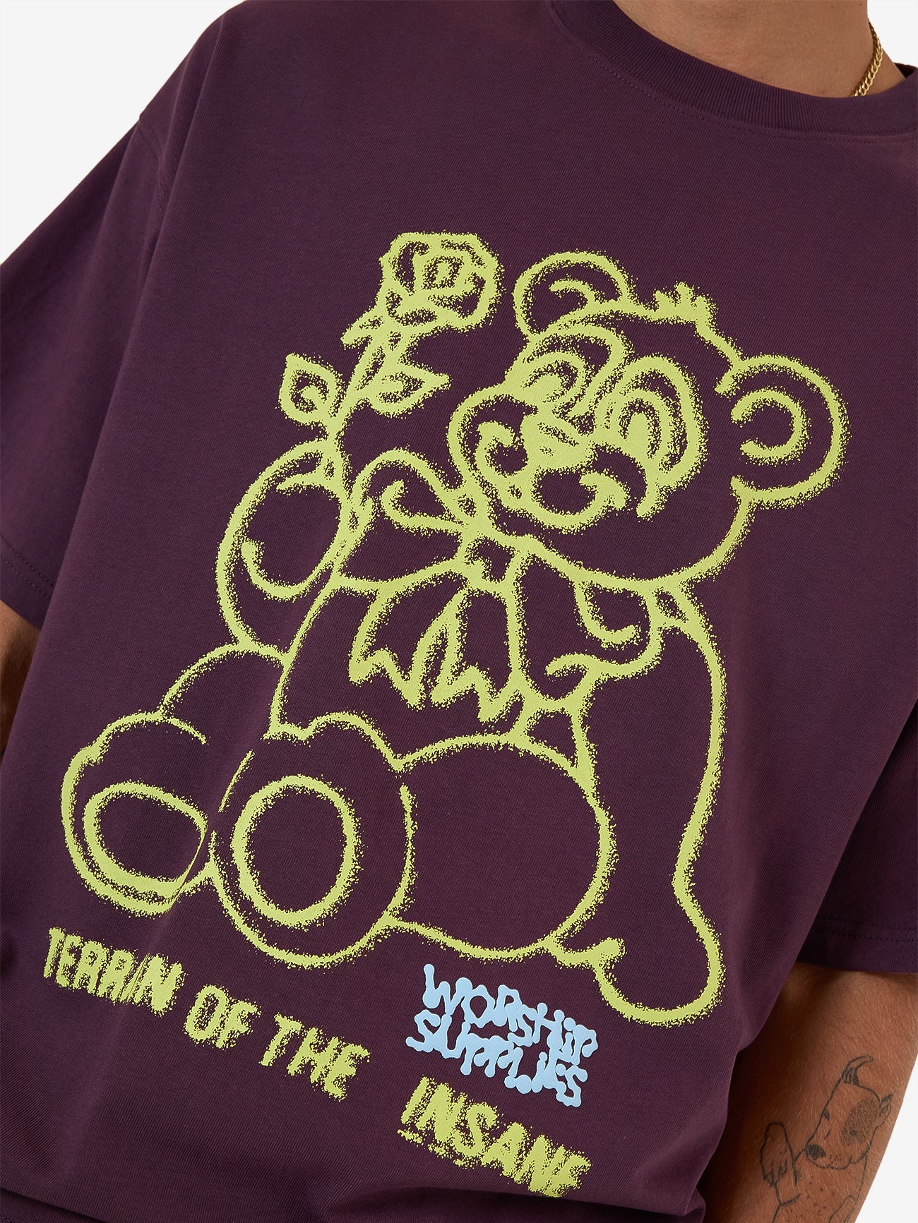 Terrain Oversized Tee - Blackberry