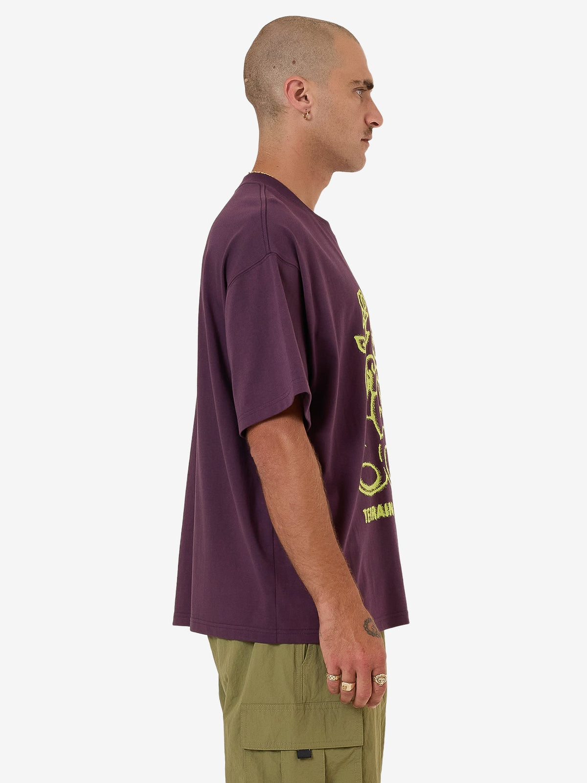 Terrain Oversized Tee - Blackberry