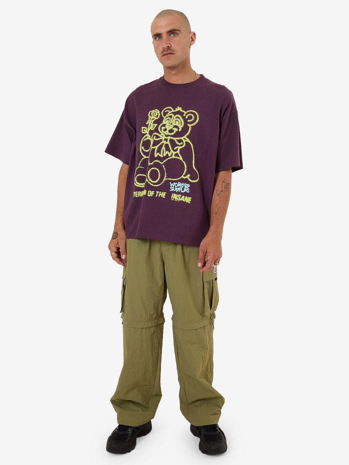 Terrain Oversized Tee - Blackberry