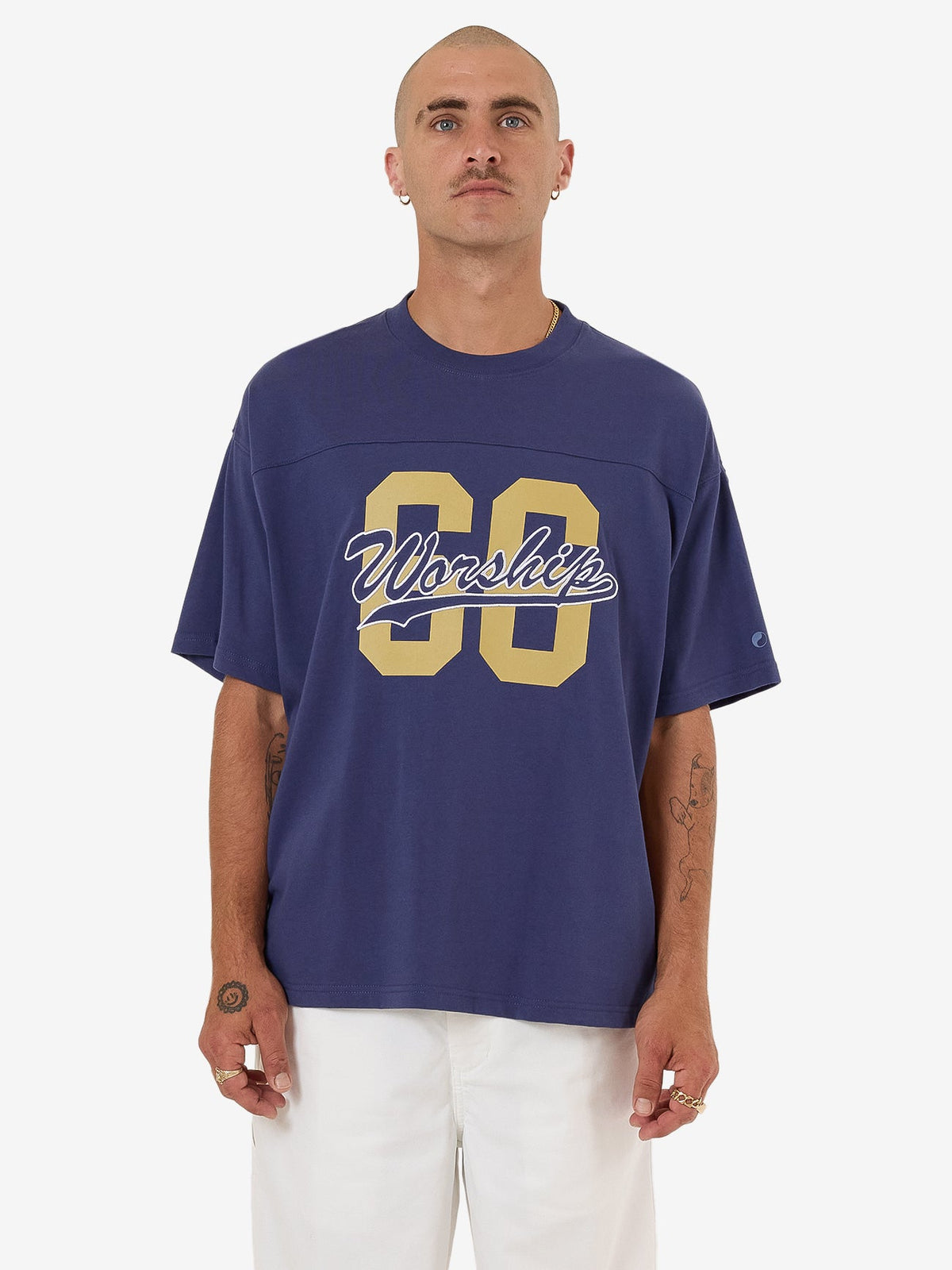 Major League Oversized Tee - Medievil Blue