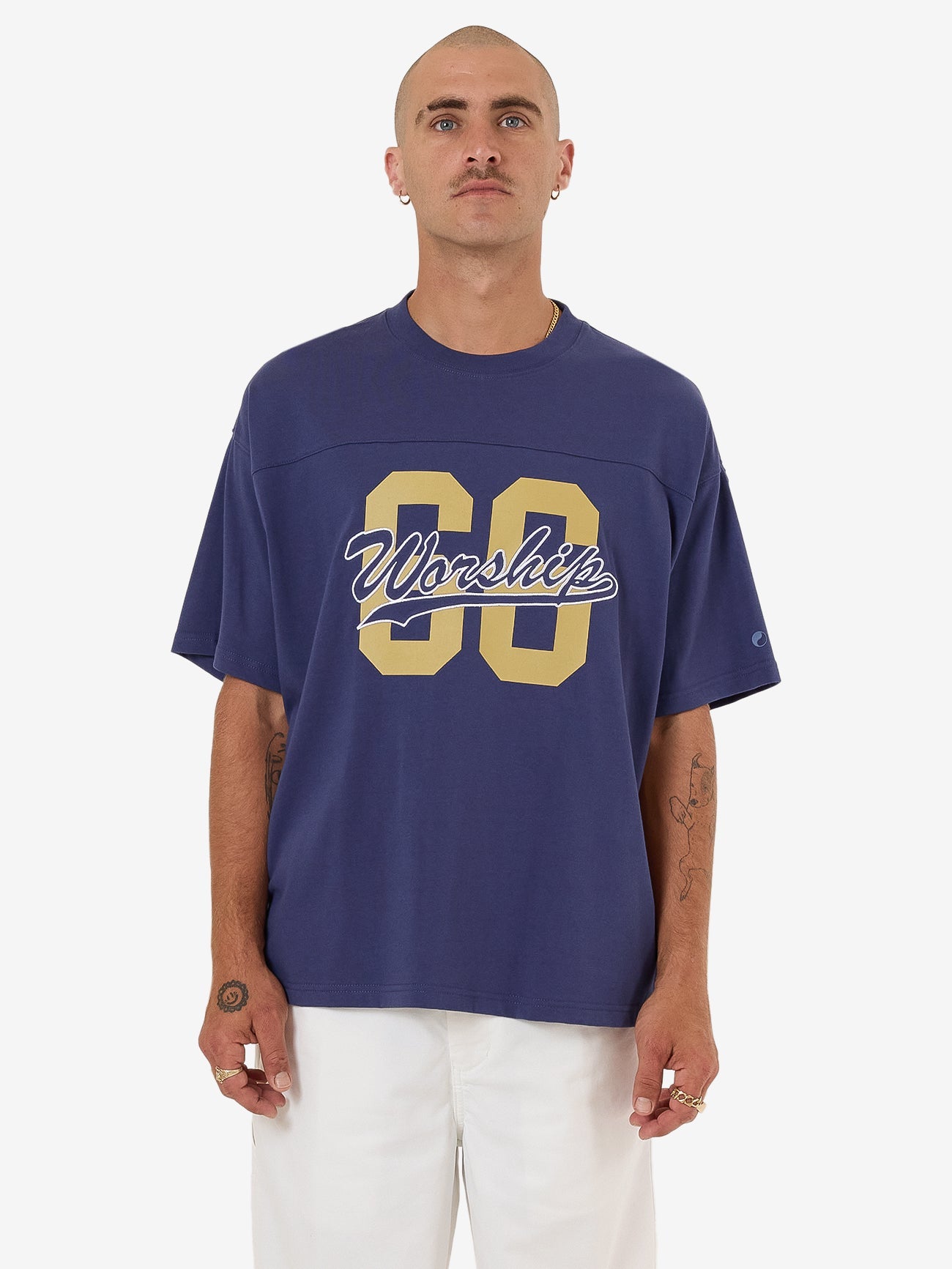 Major League Oversized Tee - Medievil Blue