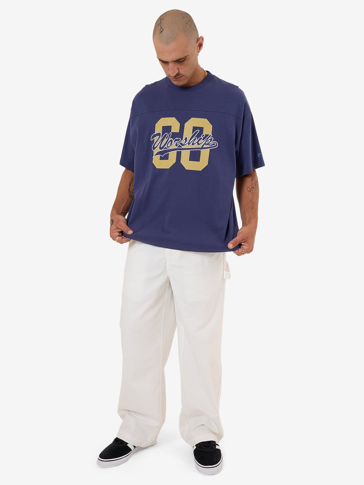 Major League Oversized Tee - Medievil Blue