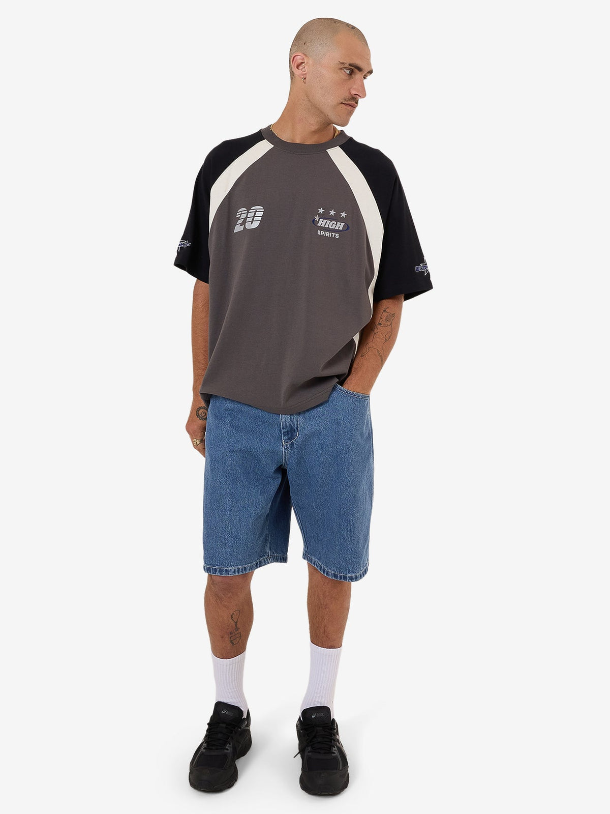 Shooter Oversize Raglan Tee - Zine