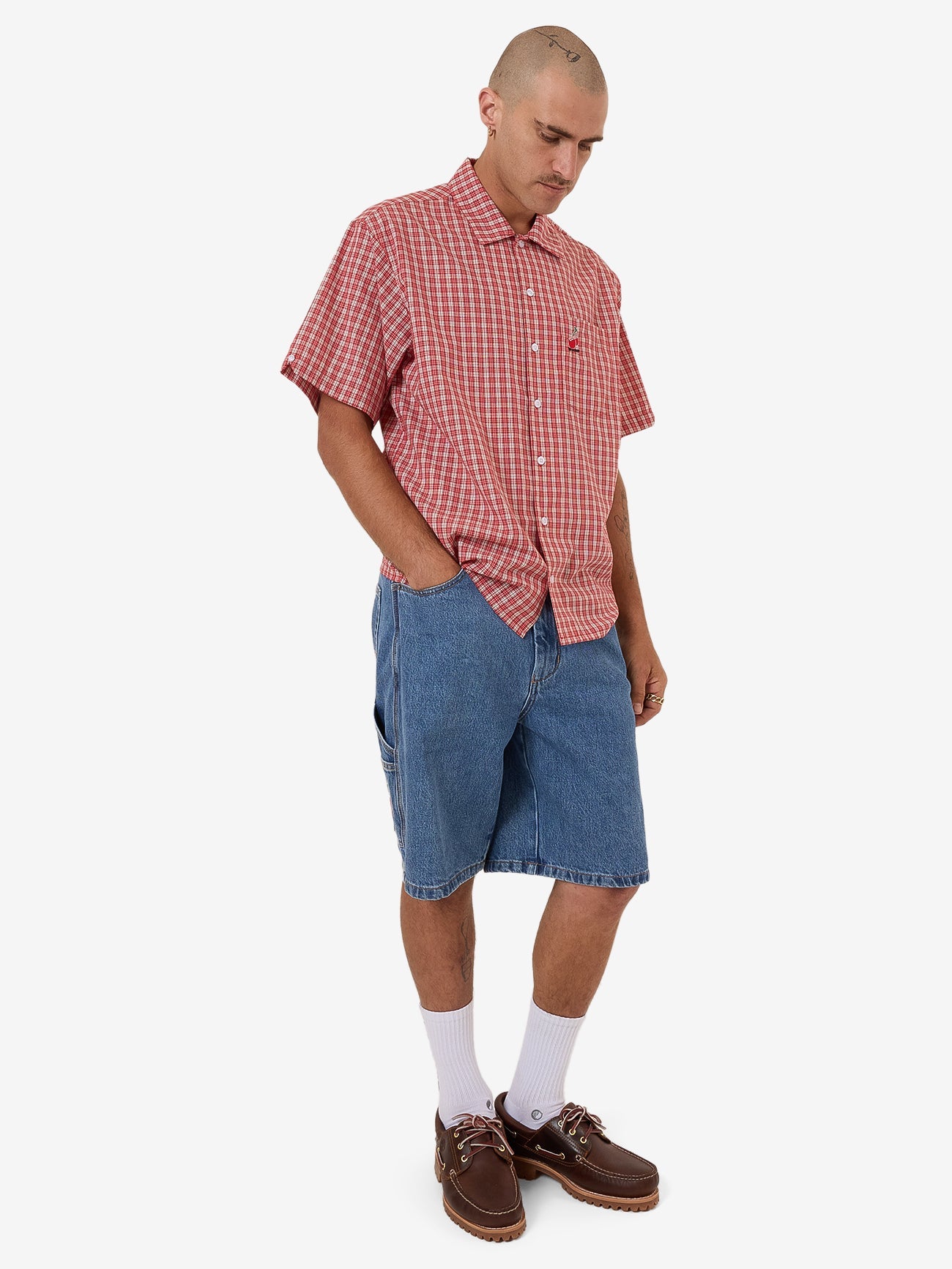 Glazed And Confused Short Sleeve Shirt - Cherry Red