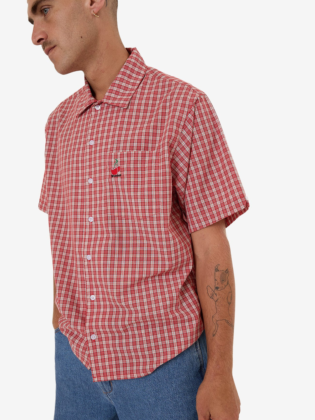 Glazed And Confused Short Sleeve Shirt - Cherry Red