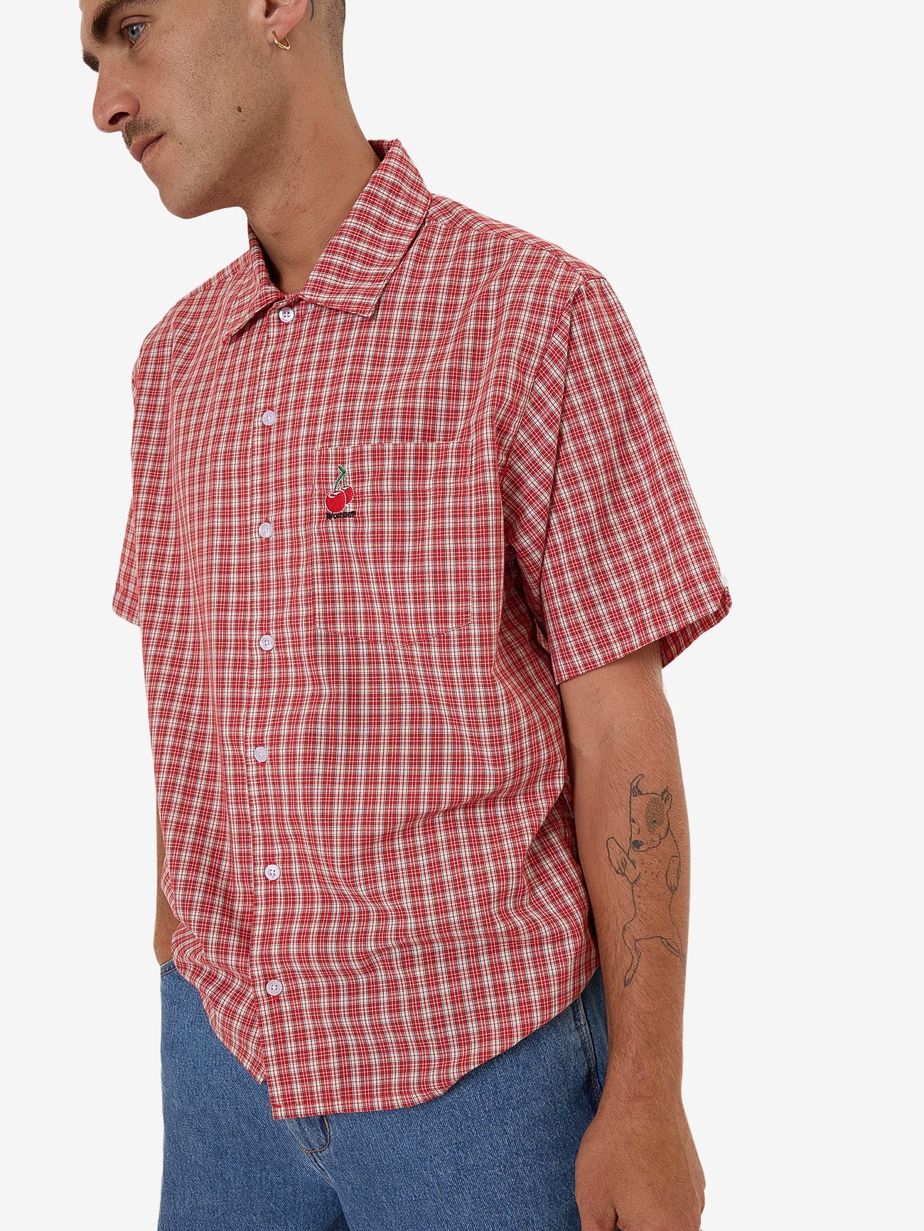 Glazed And Confused Short Sleeve Shirt - Cherry Red