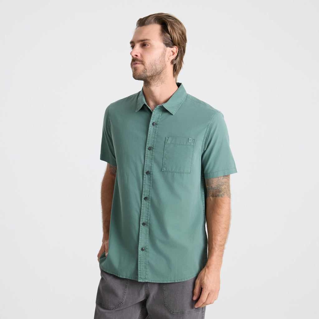 Made To Fade Short Sleeve Button Up Shirt