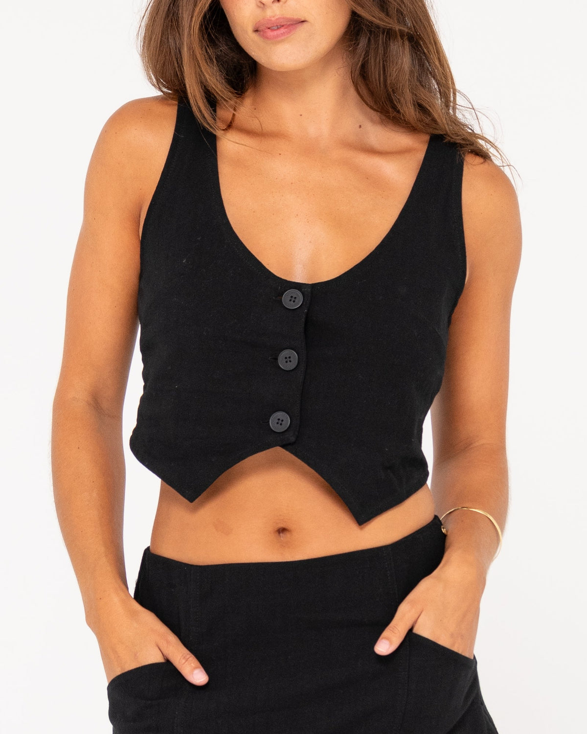 Sicily Cropped Vest