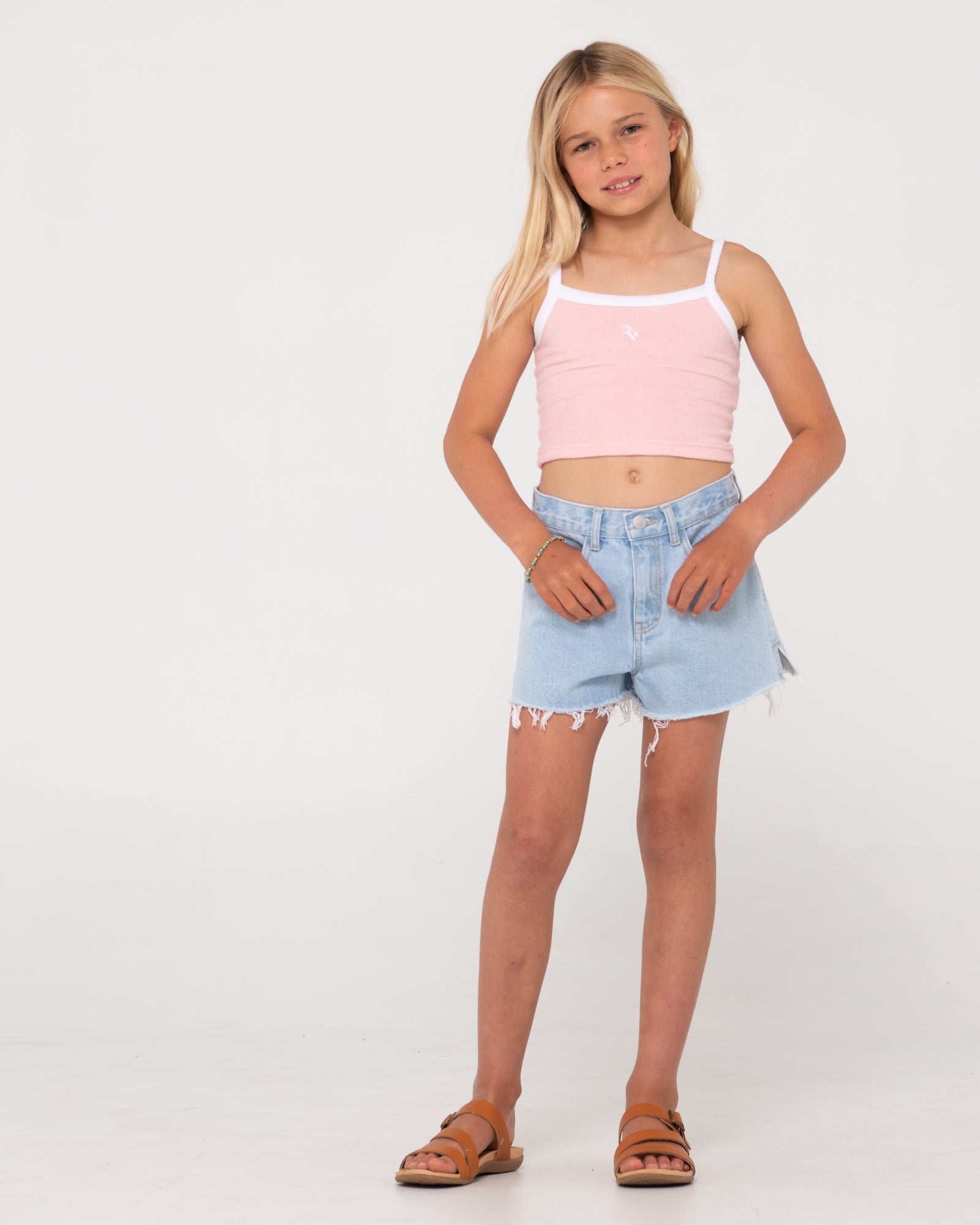 Penny Kick Flare Denim Short Girls