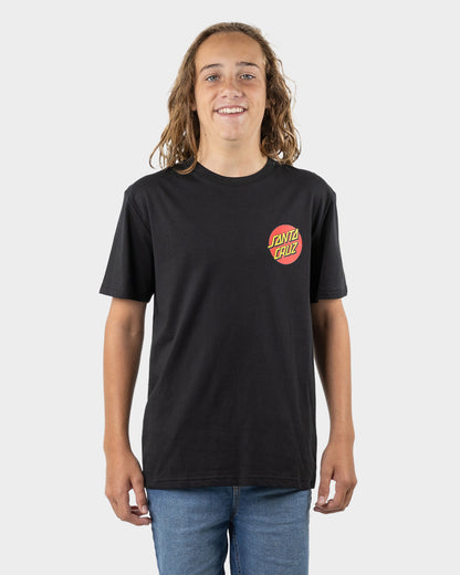 Classic Dot Chest Boys T-Shirt Purple