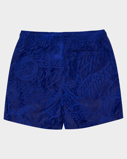 Bold Stack Boys Beach Shorts Dark Blue