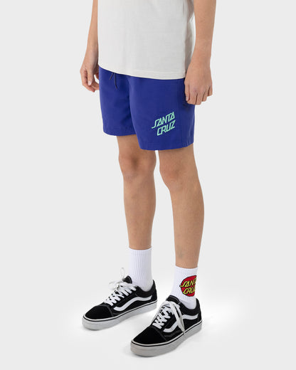 Bold Stack Boys Beach Shorts Dark Blue