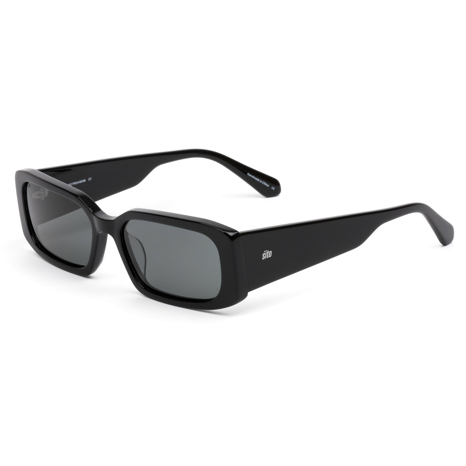 Electro Vision Black Iron Grey Polarised Sunglasses