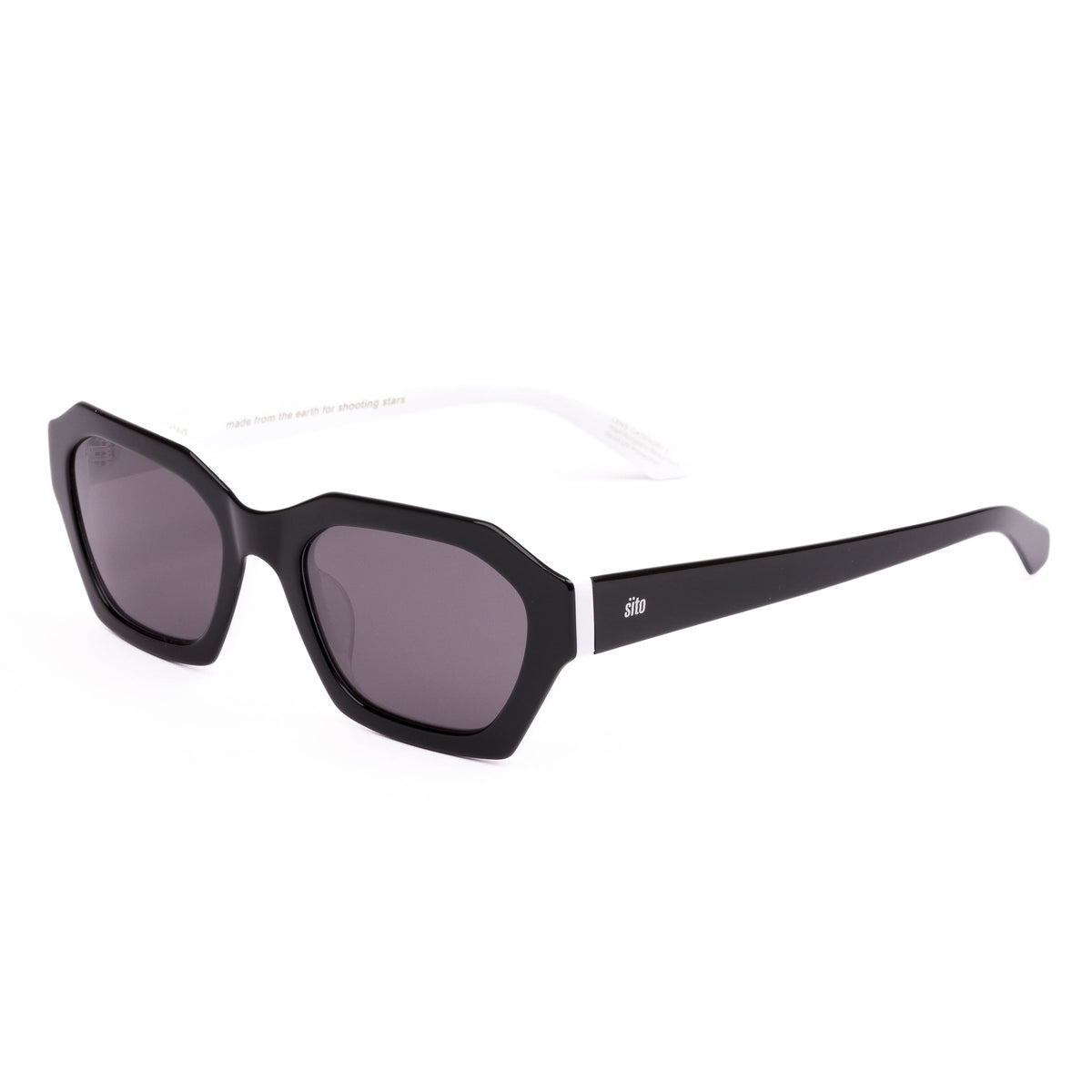 Kinetic Black White Sunglasses