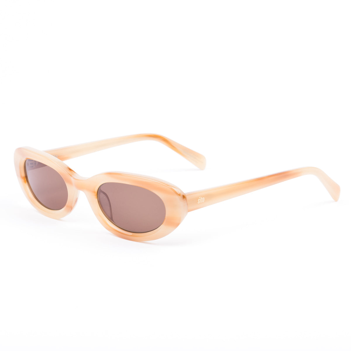 Lourdes Havana Lotus Sunglasses