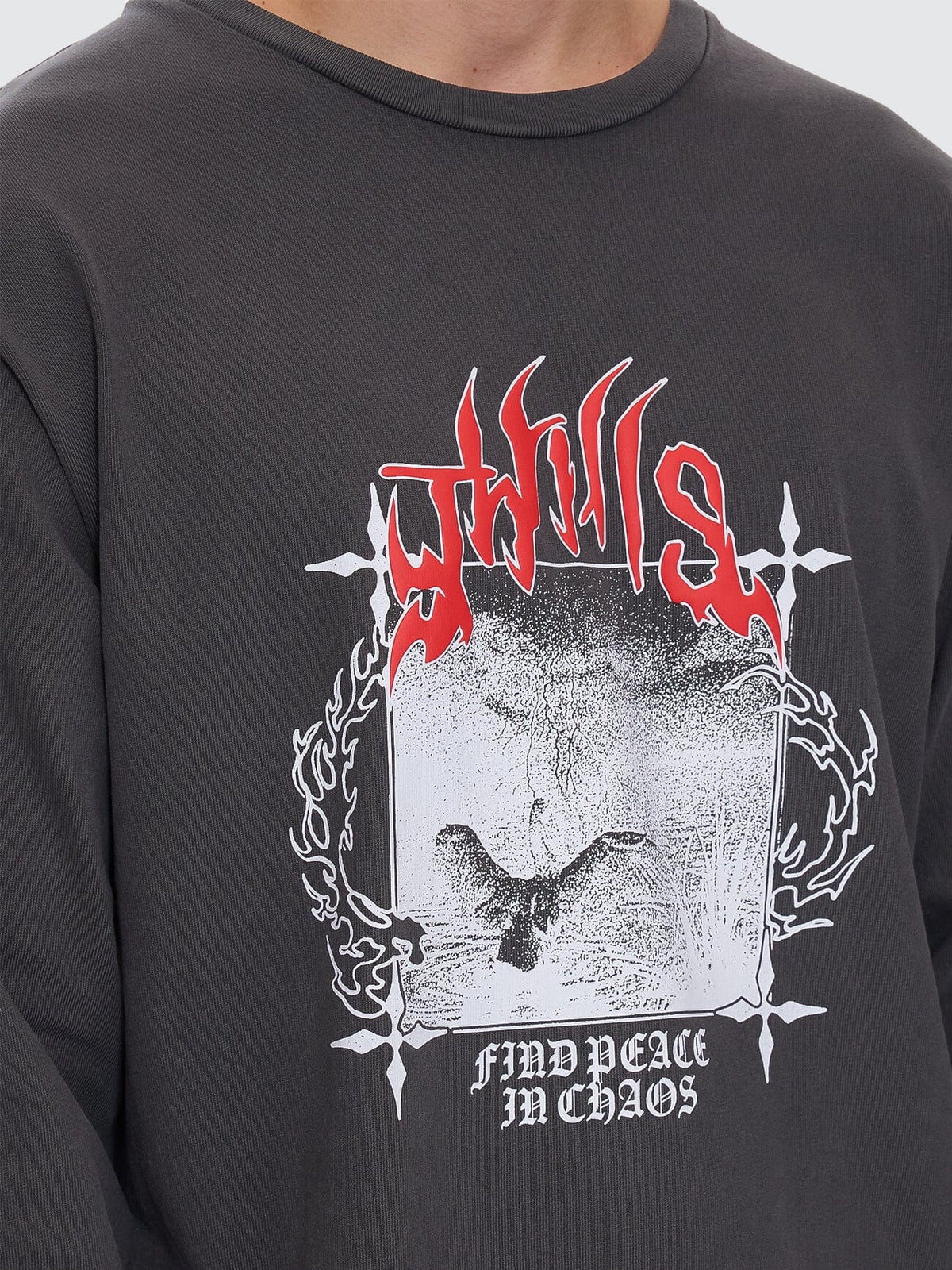 Peaceful Chaos Oversize Fit Long Sleeve Tee