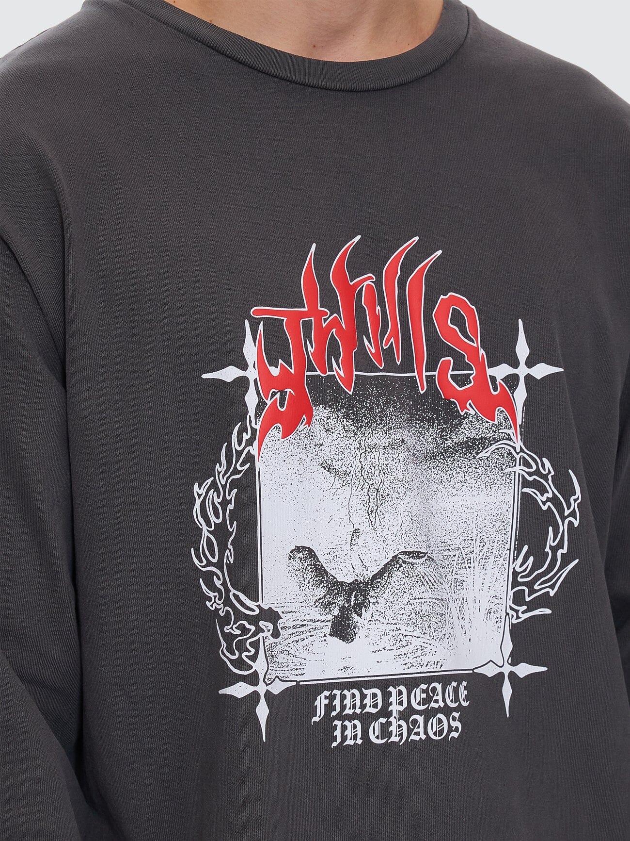 Peaceful Chaos Oversize Fit Long Sleeve Tee