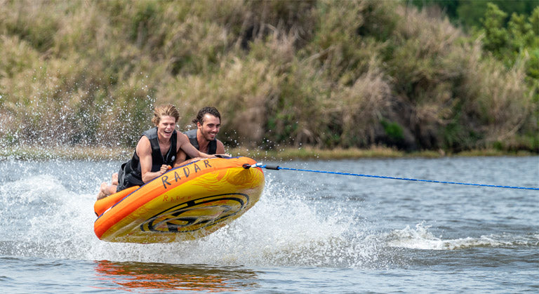 Inflatable tubes banner