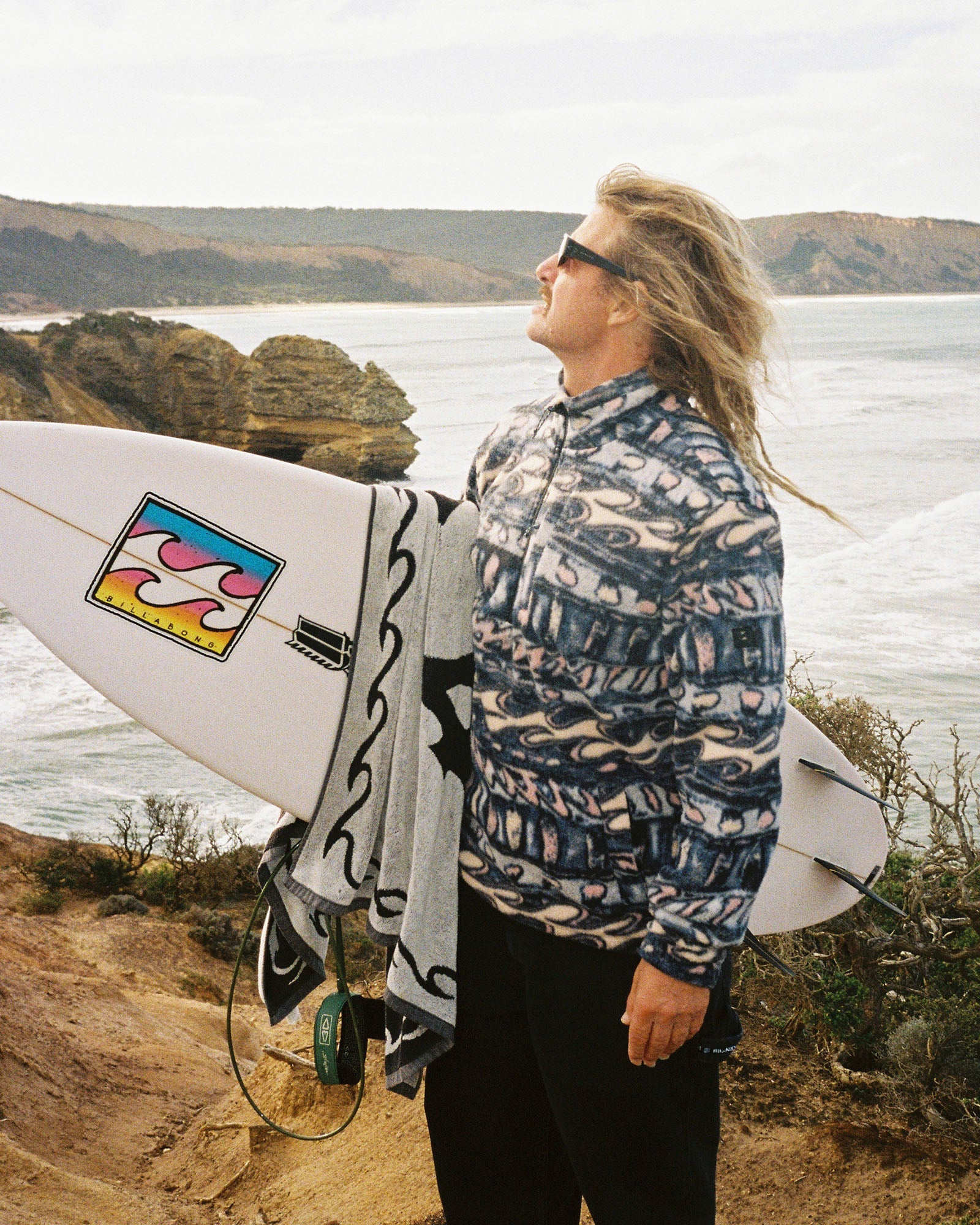 Mens Occy Heritage Half Zip Fleece Pullover