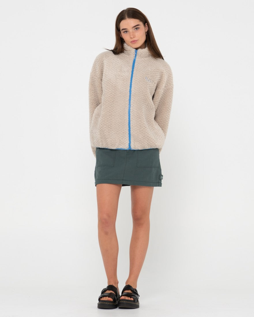Ollie Sherpa Zip Through Fleece
